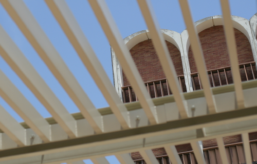 ucla building through lattice